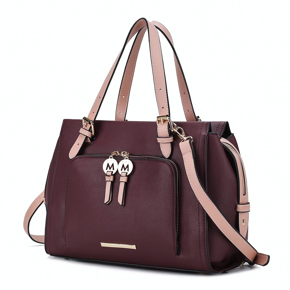 1381 MKF Shoulder Bag – PU Leather Crossbody Satchel Handbag Purse – Lady